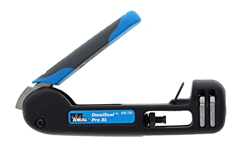 Ideal Industries, Inc. 30-793 Omniseal Pro Xl Coax Compression Tool, Crimper Tool For F/Bnc/Rca/Rg-11F/Mini-Coax Connectors, 6¾ In., 1 Crimper #TOP1