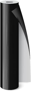 Adesivo Vinil Brilho Preto Absoluto Mimo - 23 cm x 2,5 m