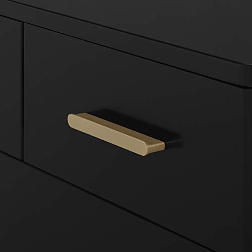 Delta Children Sloane 4 Drawer Dresser With Changing Top, Greenguard Gold Certified, Black/Melted Bronze #TOP5