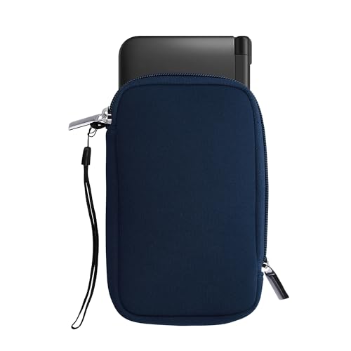 kwmobile Funda Compatible con Consola Nintendo 3DS XL - Estuche de Neopreno con Cremallera - en Azul Marino