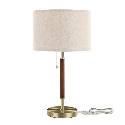 19+ Stunning Stockholm Style Bedroom Ideas for a Scandinavian Retreat 6 EDISHINE Mid Century Table Lamp, Bedside Lamp with Pull Chain Switch, Solid Wood & Metal Pole, Modern Nightstand Table Lamp for Living Room, Bedroom, Office, Frosted Bronze & Wood Finish