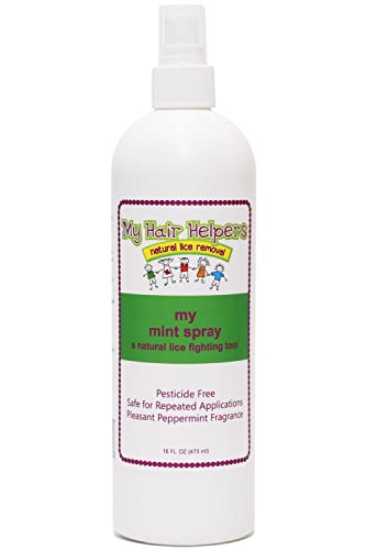 Mint Spray Head Lice Repellent | Prevention | Naturally Formulated With Essential Oils 16 Fl Ounces | Treats 2-3 People #TOP17