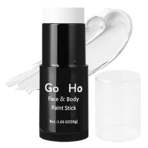 Go Ho White Face Paint Stick, Cream-Blendable Halloween Makeup