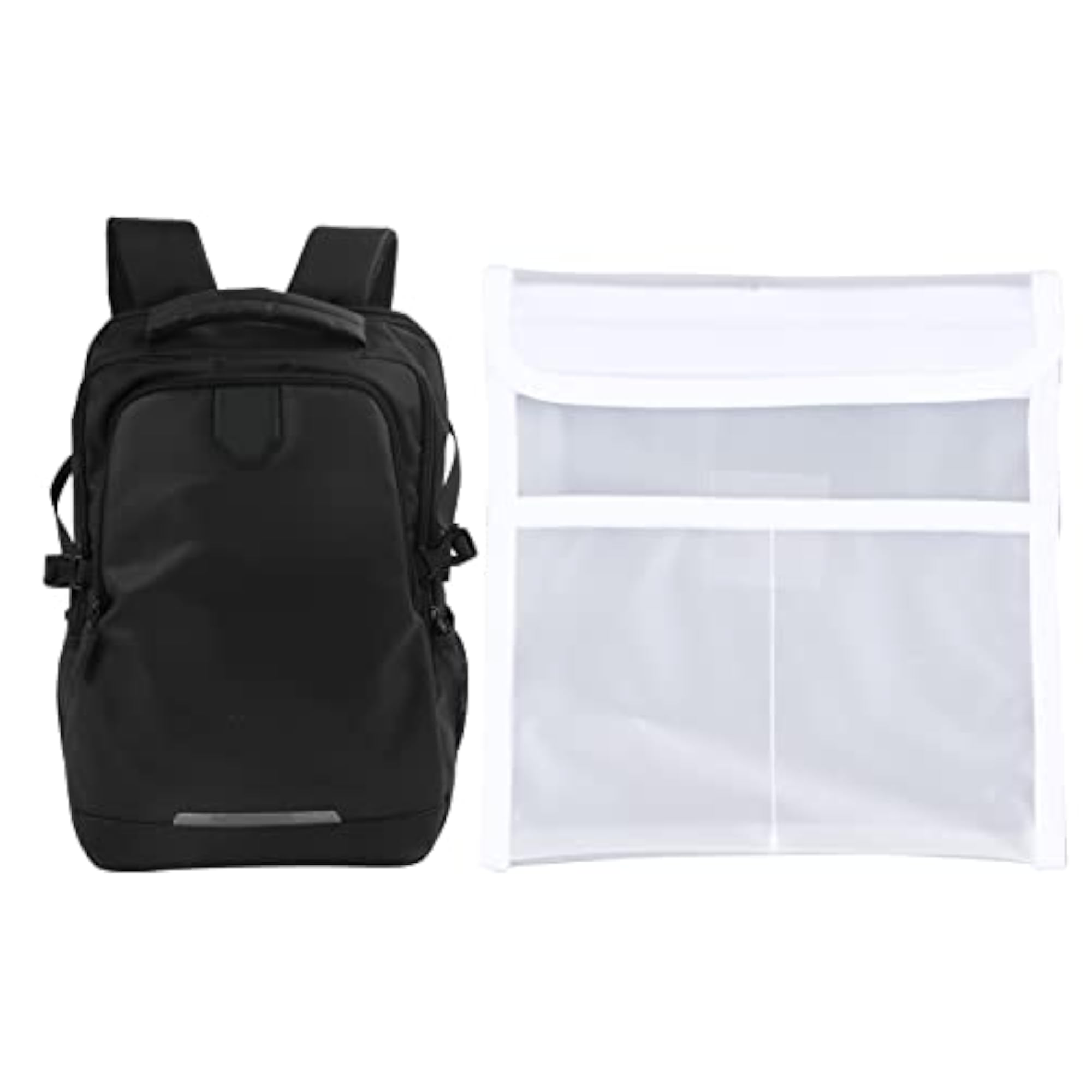 Black Outdoor 2 Way Zipper Computer Backpack