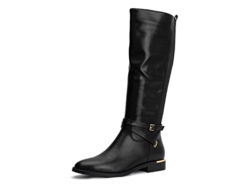 Vintage Foundry Co. Est. 2014 Torgeis Women's Firenze Fashion, Casual Faux Leather, Buckle Zipper Mid-Calf Boot, Round Toe, Rubber Outsole; Size 7.5 #TOP3