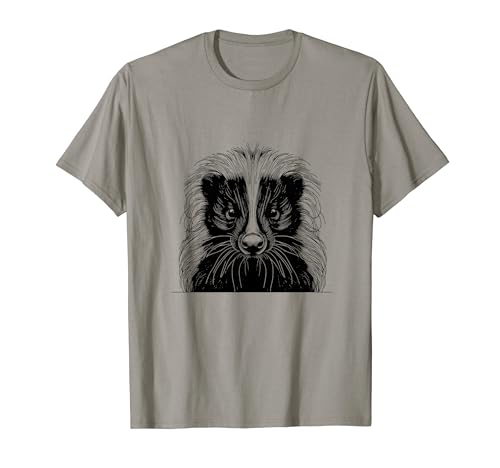 Stile impronte digitali - Skunk Dad Mom Maglietta