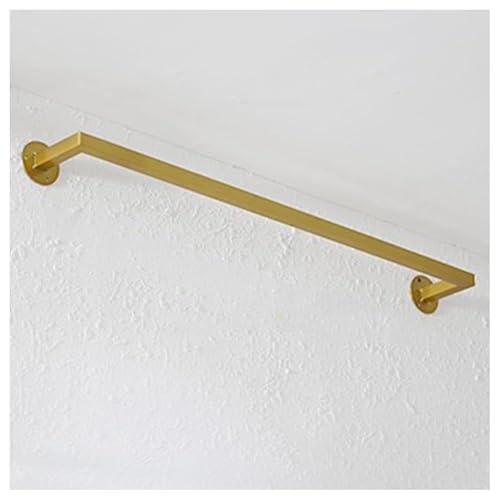 Perchero de pared comercial para colgar ropa de metal oro