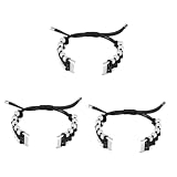 UKCOCO Accessorio 3 Pz Cinturino in Paracord Di Perle Braccialetto Alla Moda Cinturino Per Orologio in Nylon Bracciale Uomo Lussuoso Mancare Perle D'imitazione Dell'orologio