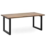Mesa Centro iCub Big Wood ECO 100x50x43cm Negra efecto vintage Box Furniture - 50X100X43 cm - Efecto vintage - Negro - 3