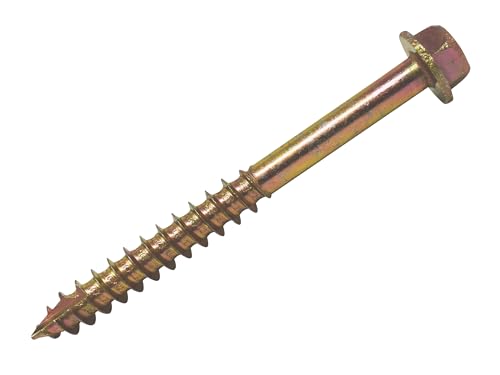 SPECTRE M6 X 100MM COACH SCREW ZYP HEX 100PK