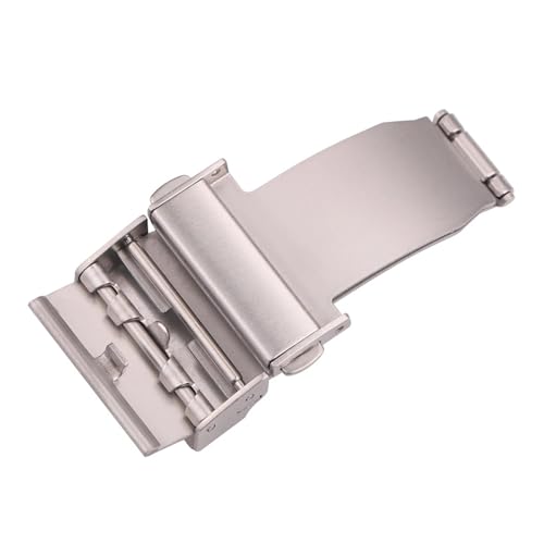 Boucle de montre en acier inoxydable argent brossé fermoir de rechange pour bracelet