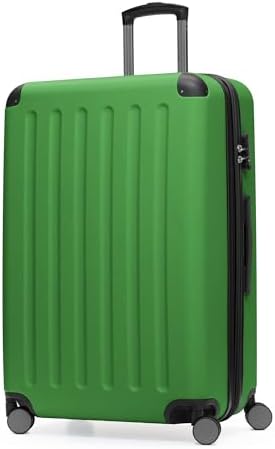 Hauptstadtkoffer Spree - Großer Hartschalen-Koffer, TSA, 4 Doppel-Rollen, Trolley, Rollkoffer, Reisekoffer, Volumenerweiterung, 75 cm, 119 Liter, Grün
