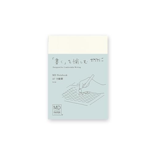 DESIGNPHIL Midori 15346006 - Cuaderno MD, A7, cuadriculado, rayado