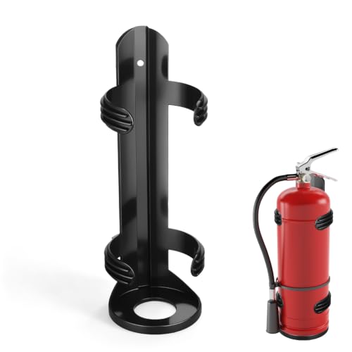 ULTECHNOVO Wall Mounted Fire Extinguisher Bracket Fire Extinguisher Holder for Boat and Car Secure Metal Mounting Bracket Easy Install Storage Access 8.26 X 2.63 X 2.63 in