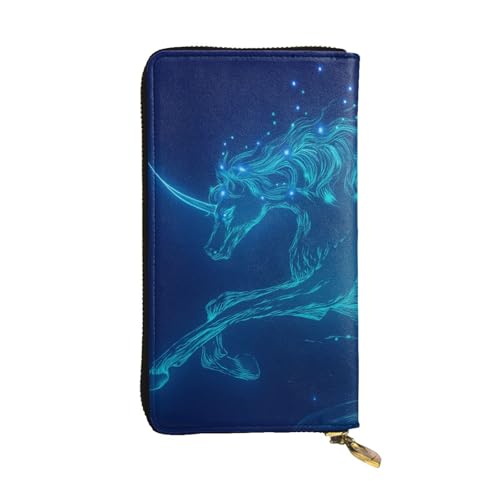 DaihAnle Charming Fluorescence Unicorn ﻿Hand-Held Wallet Fashionable Long Microfiber Leather Large Capacity