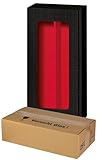 5x Wein-Versand-Set/ 2er Flaschen Geschenkkarton mit Fenster Schwarz/Rot + zertifizierter Versandkarton