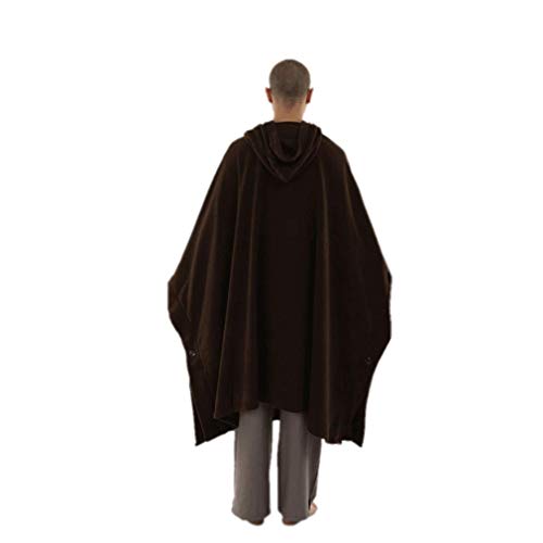 Meditation Buddhist Hooded Cloak Coat Women Men Outfit Oversize Coat4