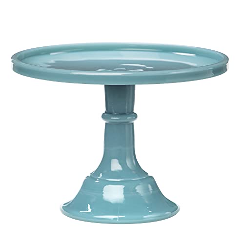 Mosser Glass Georgia Blue 12 Inch Cake Plate
