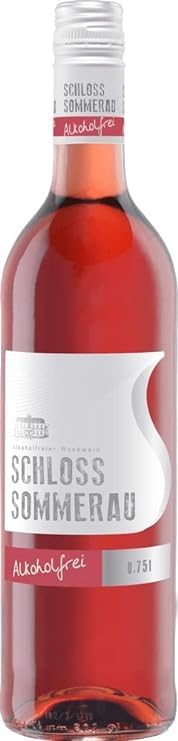 Schloss Sommerau Roséwein Alkoholfrei - 18er Weinpaket - 18 x 0,75 Liter - Lieblicher Rosé aus der Mosel