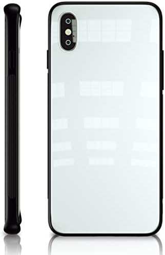 iPhone 6 Case | iPhone 6S Case | Shockproof, H9 Tempered Glass Back Protective Cover with Soft TPU Bumper, Scratch Resistant, Compatible with Apple iPhone 6/iPhone 6S - Black