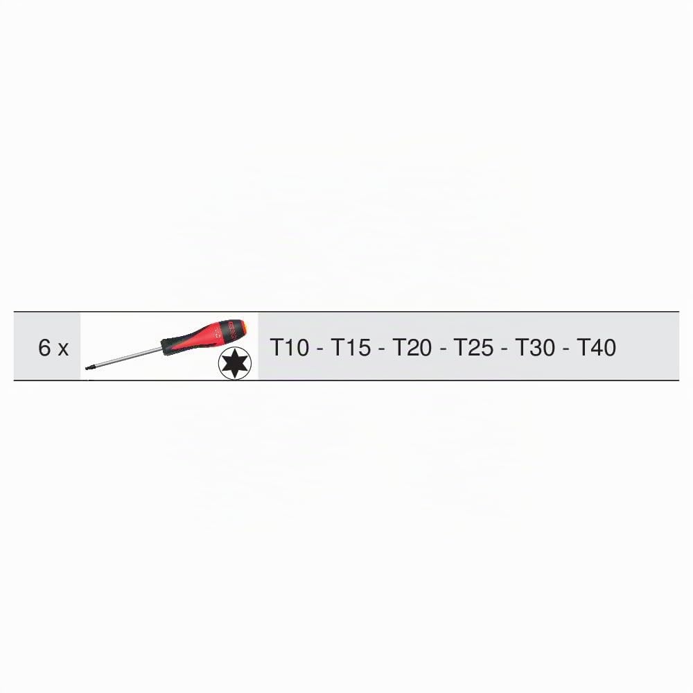 KS Tools 922.6060 Jeu De 6 Tournevis Ultimate, Torx - Kit De Réparation