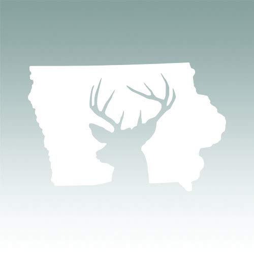 Iowa Deer State Sticker Decal 4.56