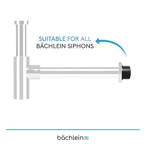 Bächlein Universal Rubber Sleeve Siphon for Drain Pipe Diameter 50 mm x 32 mm, Drain Seal Wall Rosette Siphon Sleeve