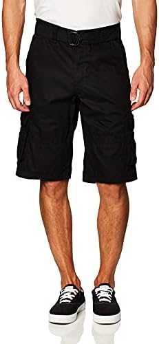 Southpole Men&#39;s Ripstop Belted Cargo Shorts