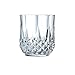 Cristal d'Arques Paris Longchamp Collection 6 Low Kwarx Glasses 32cl – Shine, Transparency and High Resistance – Iconic Moulding – Made in France