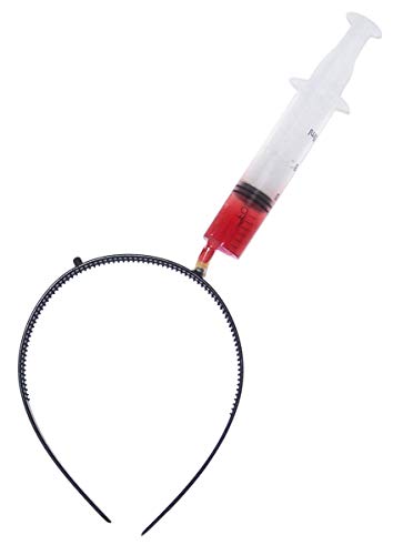 Realistic Plastic Halloween Syringe Headband Scary Party Costume Accessory - //coolthings.us
