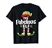 Fabulous Christmas Elf Matching Pajama X-Mas Party T-Shirt