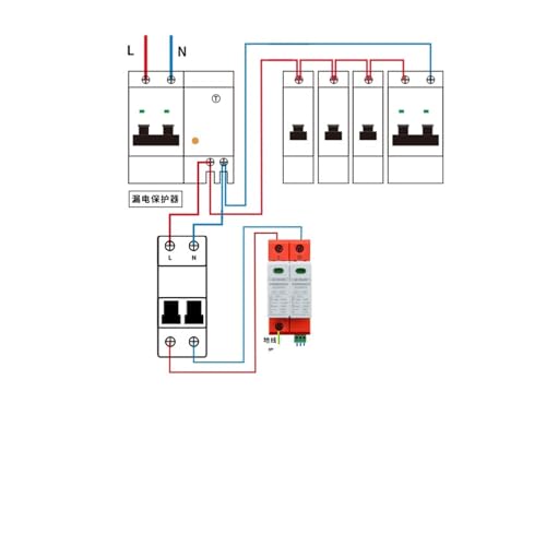 Protection foudre 380V T1 3P 15KA avec interface terminal 485 - 4