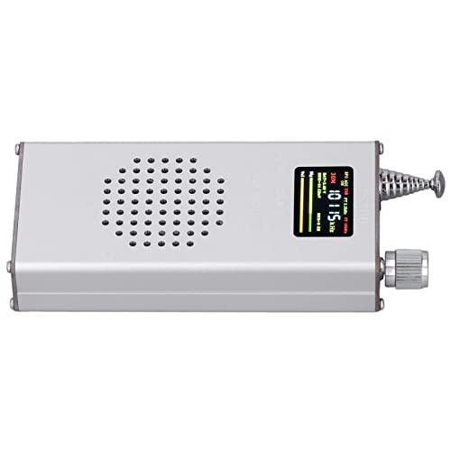 Boloramo Antenna Radio Receiver, Aluminum Alloy Portable Radio Receiver 1.5W Audio Power For Fm #TOP3