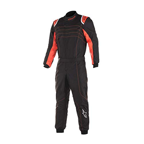 Alpinestars KMX-9 V2 S SUIT BLACK RED FLUO 120