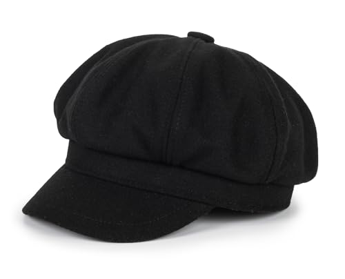 Women Fashion-Newsboy-Hats Wool-Beret Vintage Cabbie Cap Bakerboy-Pageboy Winter-Hat for Ladies Girls