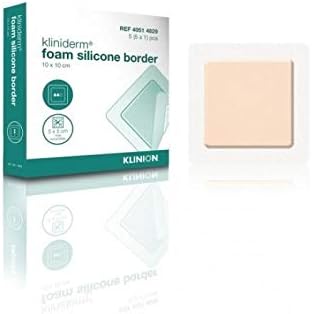 Foam Silicon Border Dressing 10 X 10CM - 4051 4829-10 X 10 CM