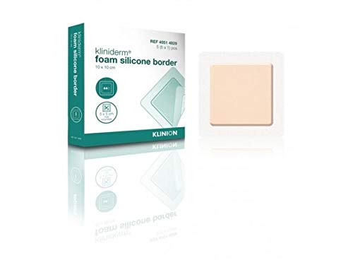 Image of KLINIDERM Foam Silicon Border Dressing 10 X 10CM - 4051 4829-10 X 10 CM