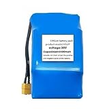 36V 4.4Ah 10S2P Rechargeable Lithium-ion Battery Balance Bike Battery Built-in BMS Waterproof PVC Shell Aging-Resistant Suitable for 50-350W Motors 36V 4.4Ah,T
