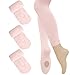 Dancina Toddler Ballet Tights Girls Ballerina Matching Soft Stockings M (6-8) Ballet Pink x3
