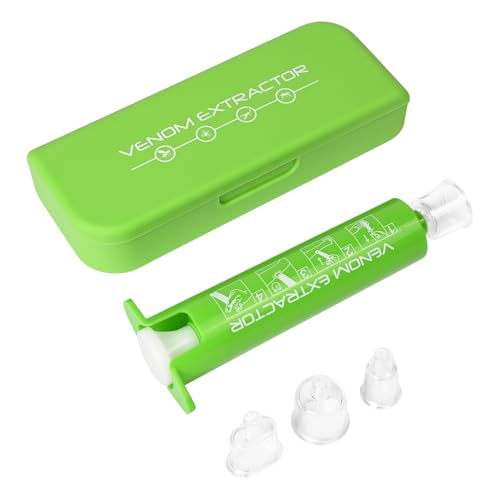 Pumwoy Bug Bite Suction Tool,Vacuum Venom Extractor with 3 Size Suction Cup,Snake Bite Sting Kit for Hiking,Backpacking and Camping