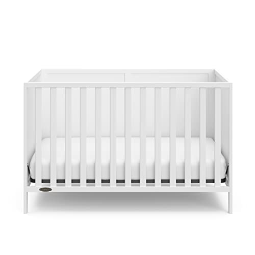Graco Theo 3-in-1 Convertible Baby Crib (White) - GREENGUARD Gold Certified, Converts to Toddler Bed & Daybed, Fits Standard Full-Size Baby Crib Mattress, 4 Adjustable Mattress Heights - Image 4