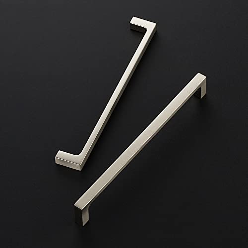 Image of Ravinte 5 Pack Solid 7-1 /2 Inch Square Cabinet Handles - Brushed Nickel Drawer Pulls - Kitchen Hardware