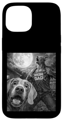 Weimaraner Weim Dad �ʔ����r���e�[�W�z���[�O���t�B�b�N�����Y�Z���t�B�[ �X�}�z�P�[�X iPhone 15 �p