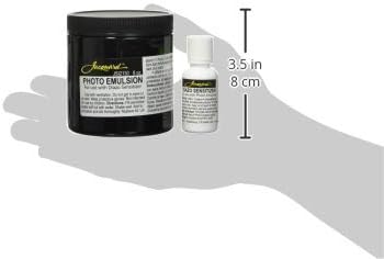 Jacquard Photo Emulsion & Diazo Sensitizer 8oz - Light Sensitive Emulsion - Create Silk Screens with Photos Lettering Logos or Detailed Images