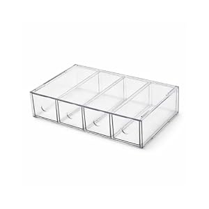 レジプロb アクリル収納ケース 引き出し式 クリア 27×17×7cm 小物収納 コスメ収納 サングラス収納 多目的収納ボックス