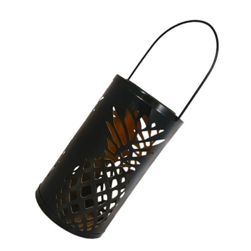 Lampe solaire d'ambiance extérieure suspendue en fer pour jardin