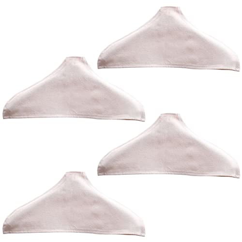 4 Pieces Hanger Non-Slip Cloth Cover Cotton and Linen Fabric Clothes Support Cloth Cover Clothes Hanger Cloth Cover for Home Clothing Store Use, 43 x 20cm, White by lasenersm - Used condition - US$9.82