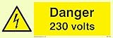 Triangolo di emergenza, elettrico con testo nero su giallo