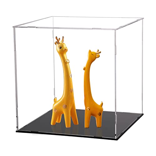 Image of Evron Display Case for Collectibles Assemble Clear Acrylic Box Alternative Glass Case for Display Action Figures Home Storage & Organizing Toys (11.8x11.8x11.8 inch; 30x30x30 cm)