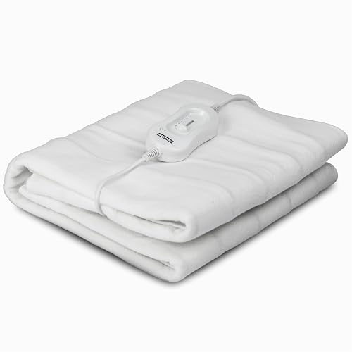 Status Double Electric Under Blanket 85W, 3 Heat Settings with Adjustable Slide Controller, Overheat Protection and Machine-Washable Design (DEB1PKB)